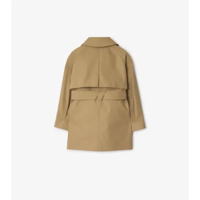 Palton trench din bumbac cu glugă Palton trench din bumbac cu glugă