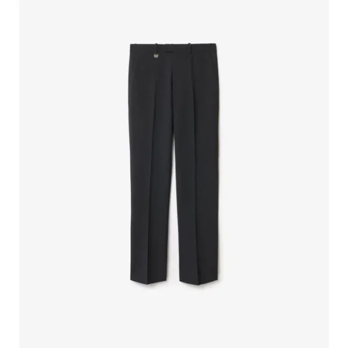 Pantaloni croiți din amestec de lână
