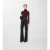 Pantaloni croiți din amestec de lână Pantaloni croiți din amestec de lână