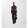 Pantaloni croiți din amestec de lână Pantaloni croiți din amestec de lână