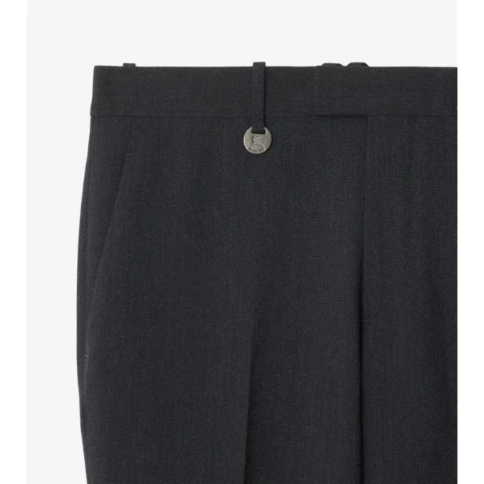 Pantaloni croiți din amestec de lână