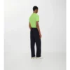 Pantaloni croiți din bumbac și in Pantaloni croiți din bumbac și in