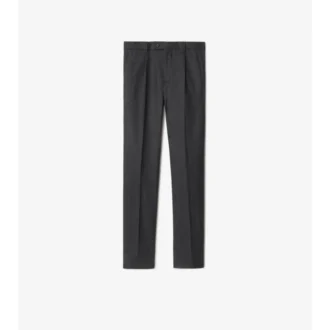 Pantaloni croiți din flanel de lână