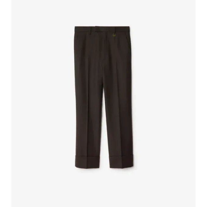 Pantaloni croiți din lână Pantaloni croiți din lână