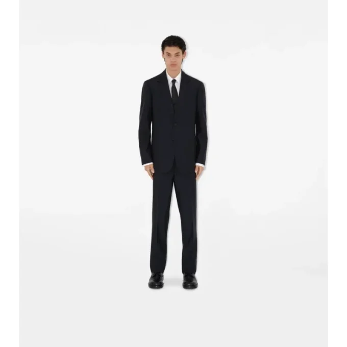 Pantaloni croiți din lână Pantaloni croiți din lână