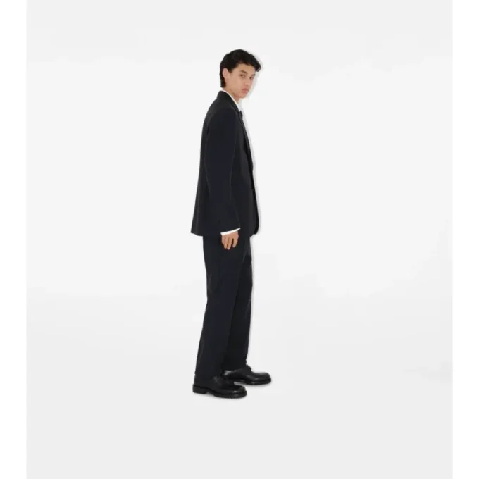 Pantaloni croiți din lână Pantaloni croiți din lână