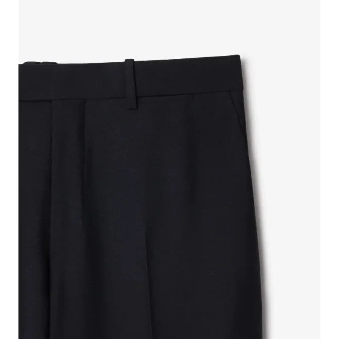 Pantaloni croiți din lână Pantaloni croiți din lână