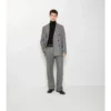 Pantaloni croiți din lână cu imprimeu Puppytooth Check