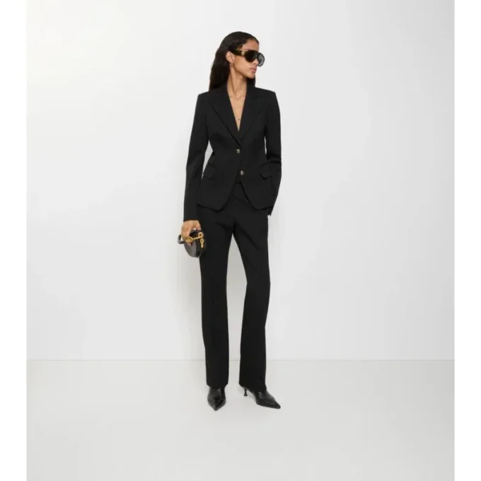 Pantaloni croiți din lână Grain De Poudre Pantaloni croiți din lână Grain De Poudre