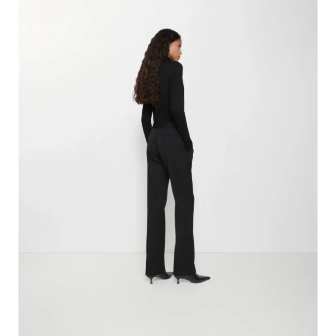 Pantaloni croiți din lână Grain De Poudre Pantaloni croiți din lână Grain De Poudre