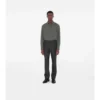 Pantaloni croiți din lână și cașmir cu model în carouri