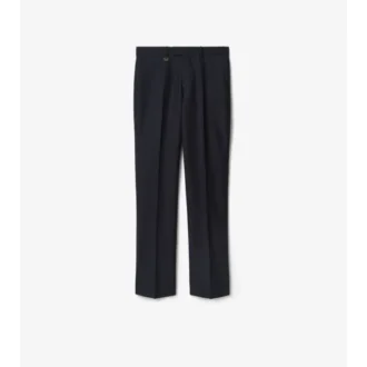 Pantaloni croiți din lână și mohair