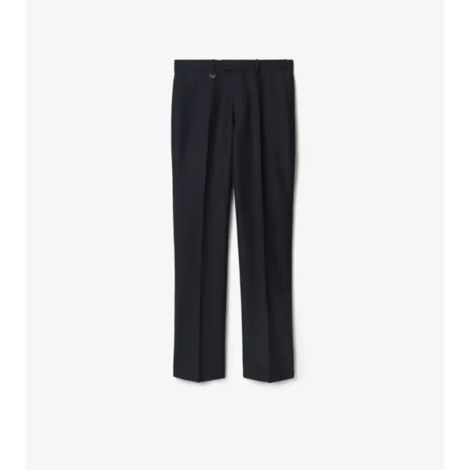 Pantaloni croiți din lână și mohair