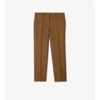 Pantaloni croiți din lână și mohair