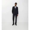 Pantaloni croiți din lână și mohair