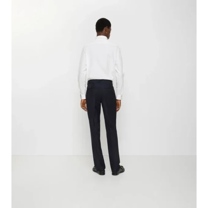 Pantaloni croiți din lână și mohair