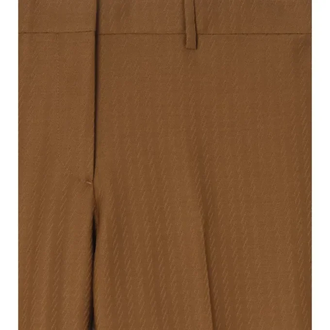 Pantaloni croiți din lână și mohair Pantaloni croiți din lână și mohair