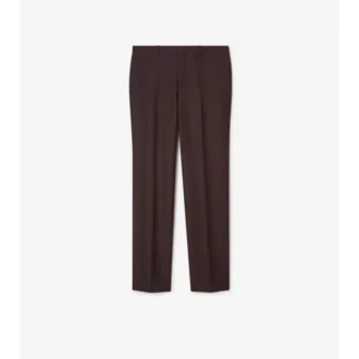 Pantaloni croiți din lână și mohair cu dungi