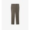 Pantaloni croiți din lână Sharkskin