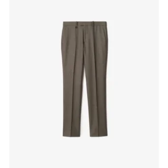 Pantaloni croiți din lână Sharkskin