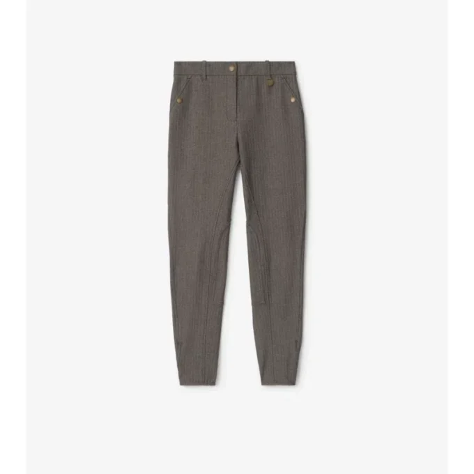 Pantaloni de călărie din bumbac elastic cu model în zig-zag Pantaloni de călărie din bumbac elastic cu model în zig-zag