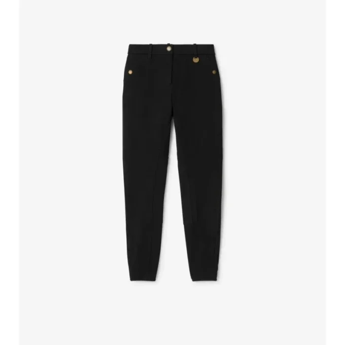Pantaloni de călărie din bumbac elastic cu model în zig-zag Pantaloni de călărie din bumbac elastic cu model în zig-zag