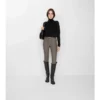 Pantaloni de călărie din bumbac elastic cu model în zig-zag Pantaloni de călărie din bumbac elastic cu model în zig-zag
