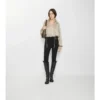 Pantaloni de călărie din bumbac elastic cu model în zig-zag Pantaloni de călărie din bumbac elastic cu model în zig-zag
