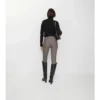 Pantaloni de călărie din bumbac elastic cu model în zig-zag Pantaloni de călărie din bumbac elastic cu model în zig-zag