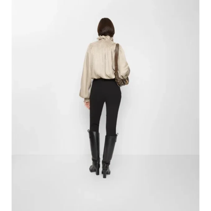 Pantaloni de călărie din bumbac elastic cu model în zig-zag Pantaloni de călărie din bumbac elastic cu model în zig-zag