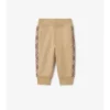 Pantaloni de jogging din bumbac cu bordură în carouri