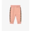 Pantaloni de jogging din bumbac cu bordură în carouri