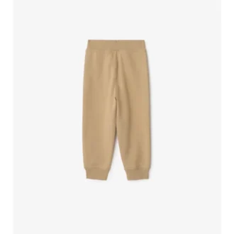 Pantaloni de jogging din bumbac cu bordură în carouri