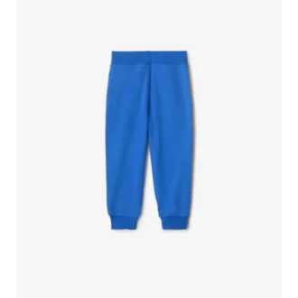 Pantaloni de jogging din bumbac cu bordură în carouri