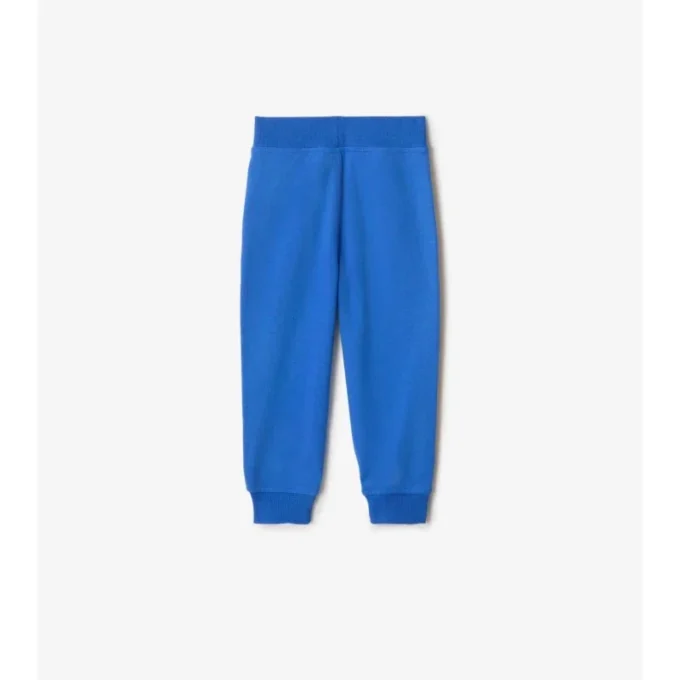 Pantaloni de jogging din bumbac cu bordură în carouri