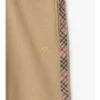 Pantaloni de jogging din bumbac cu bordură în carouri