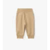 Pantaloni de jogging din bumbac cu bordură în carouri