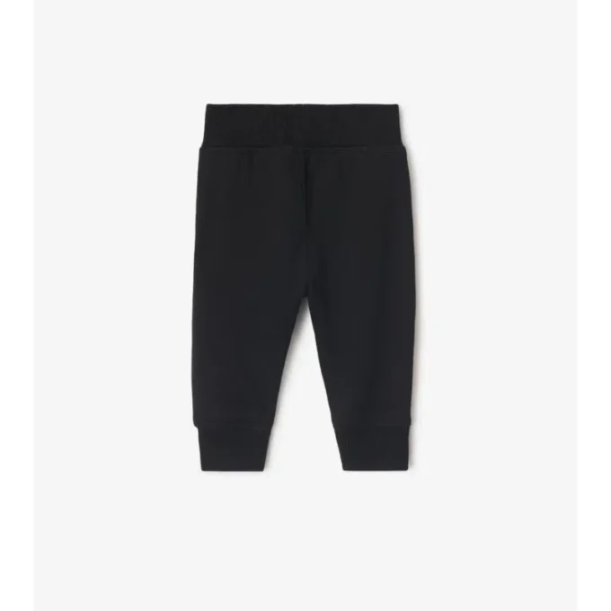 Pantaloni de jogging din bumbac cu bordură în carouri