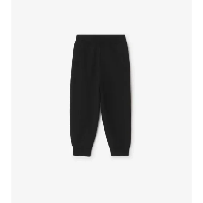 Pantaloni de jogging din bumbac cu bordură în carouri
