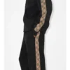 Pantaloni de jogging din bumbac cu borduri în carouri