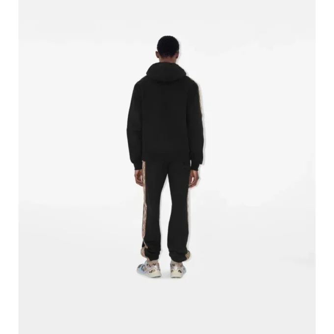 Pantaloni de jogging din bumbac cu borduri în carouri