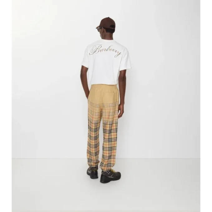 Pantaloni de jogging din bumbac cu imprimeu în degrade
