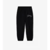 Pantaloni de jogging din bumbac cu logo cursiv în carouri