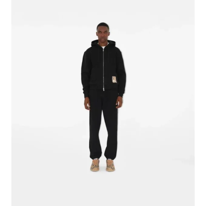 Pantaloni de jogging din bumbac cu model în carouri