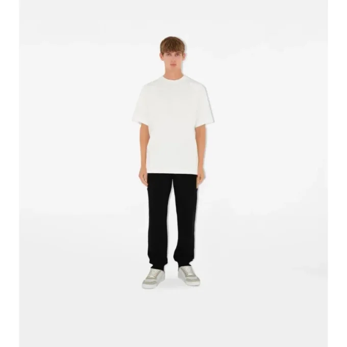 Pantaloni de jogging din bumbac cu panouri în carouri