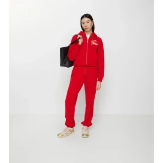 Pantaloni de jogging din bumbac EKD în nuanțe de acuarelă