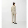 Pantaloni de pijama din mătase cu imprimeu de floarea-soarelui