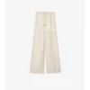 Pantaloni de pijama din mătase cu model în carouri EKD Pantaloni de pijama din mătase cu model în carouri EKD