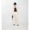 Pantaloni de pijama din mătase cu model în carouri EKD Pantaloni de pijama din mătase cu model în carouri EKD