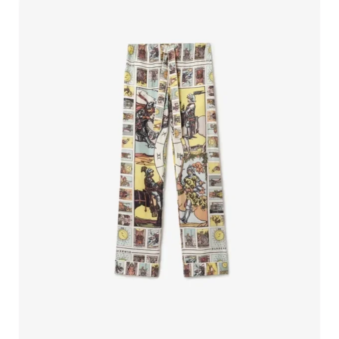Pantaloni de pijama din mătase Tarot Pantaloni de pijama din mătase Tarot